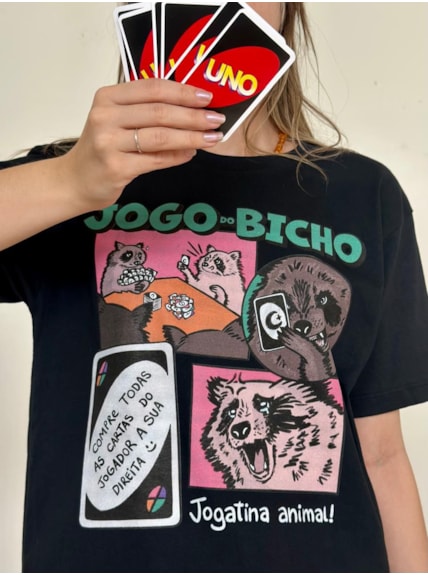 Camiseta Jogo do bicho - Preta