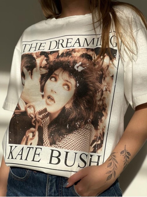 Camiseta Kate Bush - Off-White