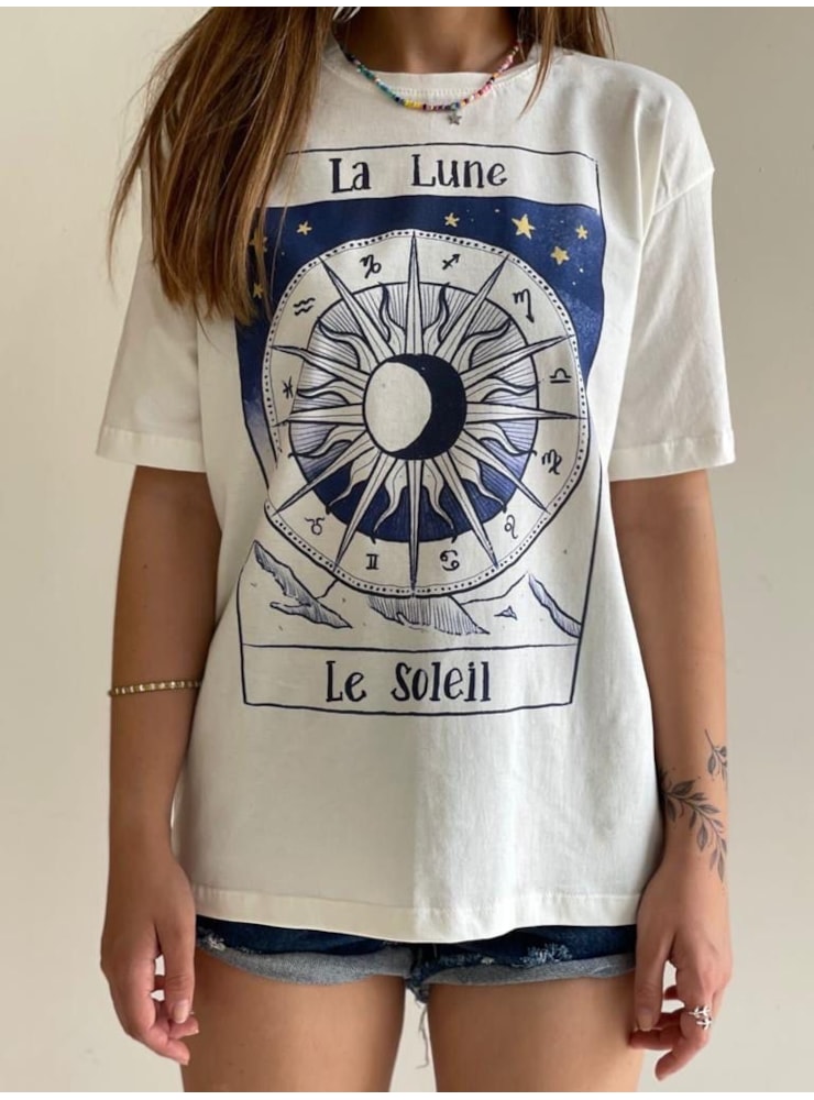 Camiseta La Lune - Off-White — imagem 1