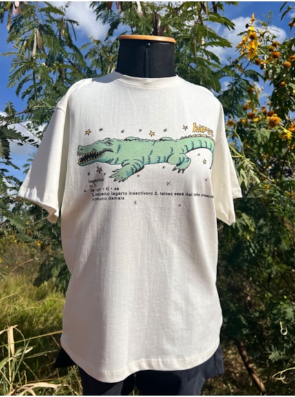 Camiseta Lagartixa Grande - Off-White