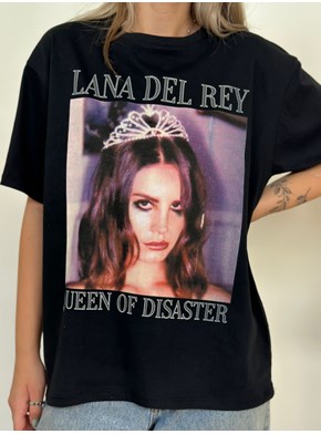 Camiseta Lana Del Rey - Preta