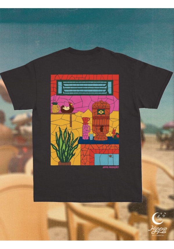 Camiseta Lar Doce Lar - Preta - Frente e Verso