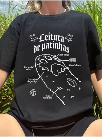 Camiseta Leitura de Patinhas - Preta