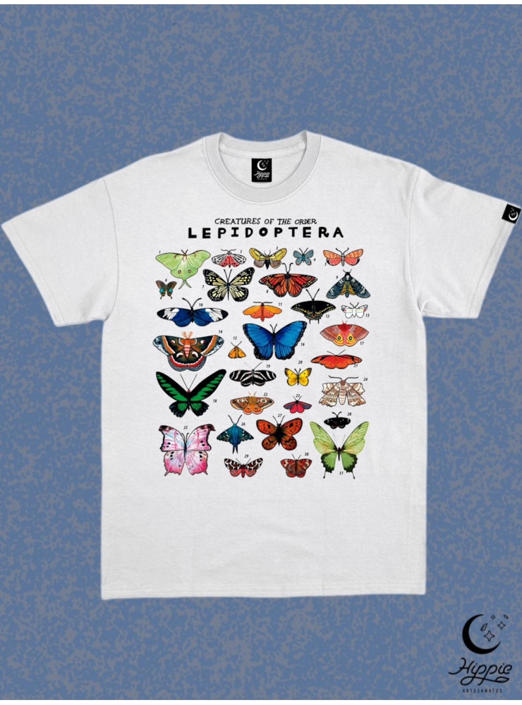 Camiseta Lepidoptera - Branca — imagem 1