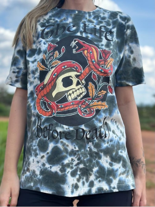 Camiseta Life Before Death - Tie Dye