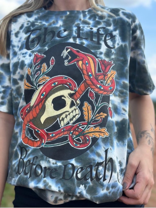 Camiseta Life Before Death - Tie Dye