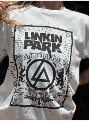 Camiseta Linkin Park - Off-White