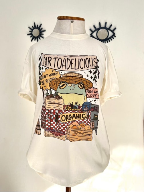 Camiseta Loja do Sapo - Off-White