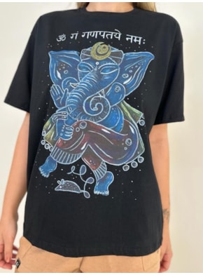 Camiseta Lord Ganesha - Preta