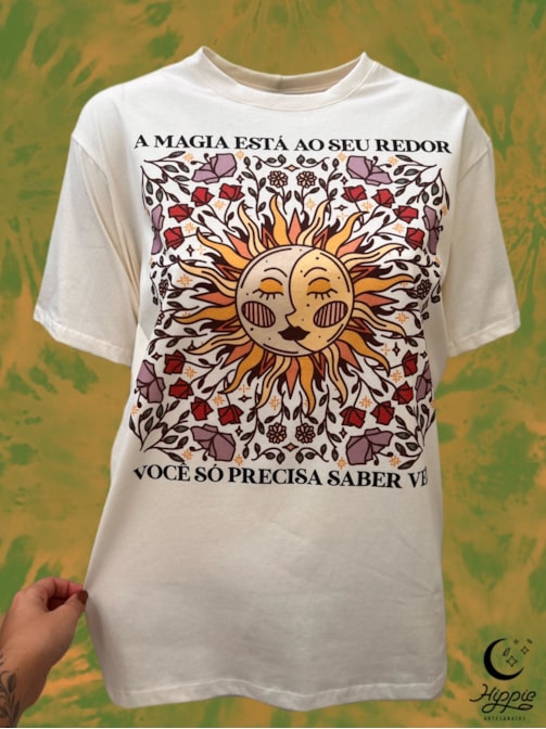 Camiseta Magia ao seu Redor - Off-White