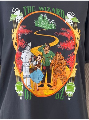 Camiseta Mágico de Oz - Chumbo