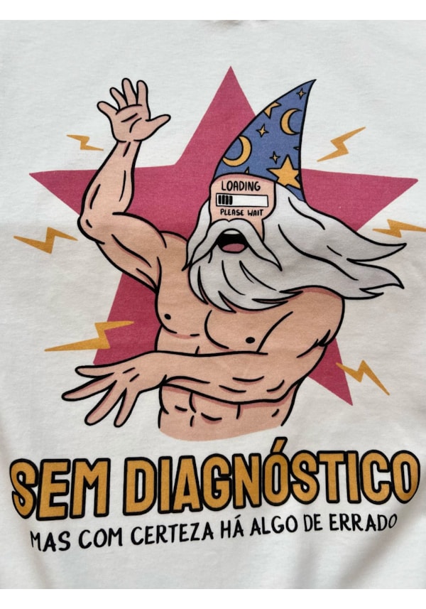 Camiseta Mago sem Diagnóstico - Off-White