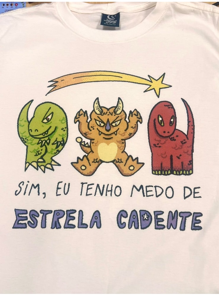 Camiseta Medo de Estrela Cadente - Off-White — imagem 2