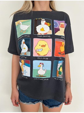 Camiseta Memes de Pato - Chumbo