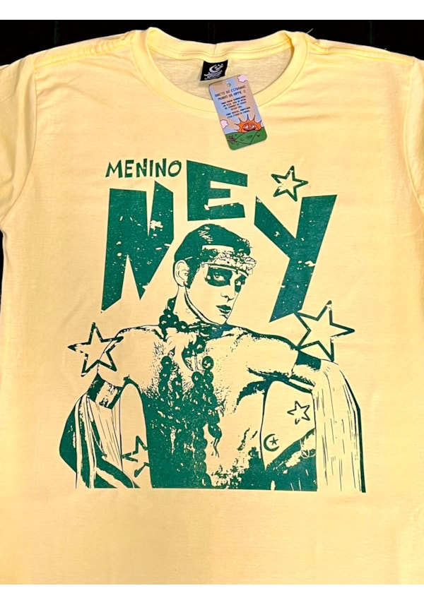 Camiseta Menino Ney - Amarela Clara
