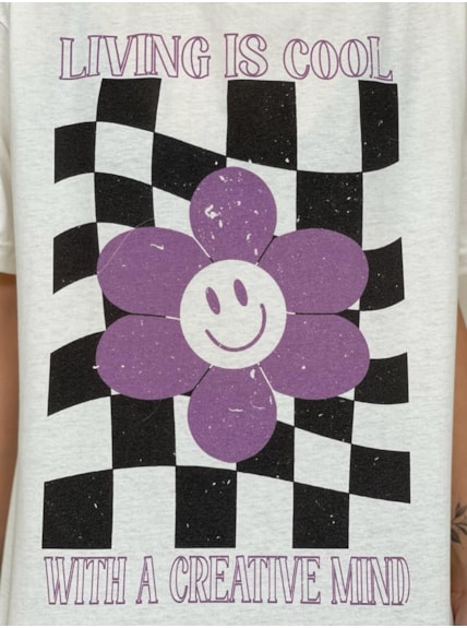 Camiseta Mente Criativa - Off-White