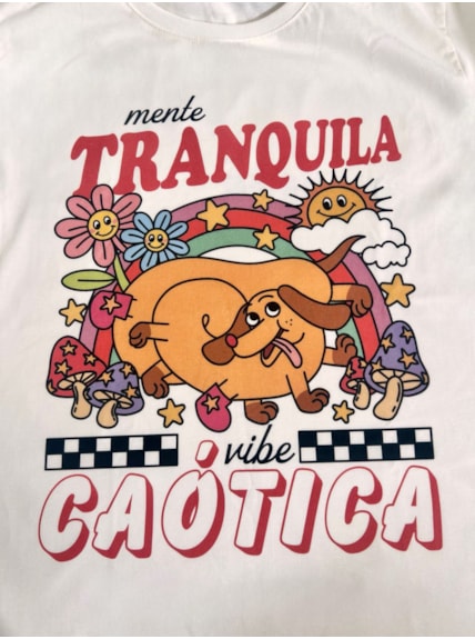 Camiseta Mente Tranquila - Off-White