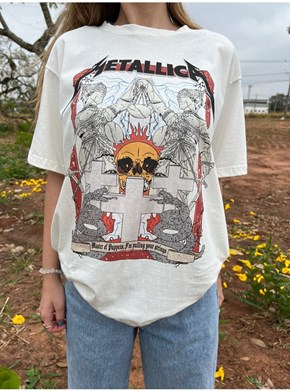 Camiseta Metallica - Off-White