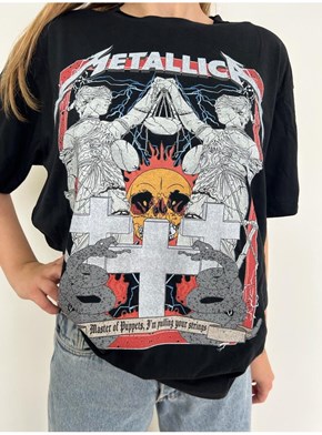 Camiseta Metallica - Preta