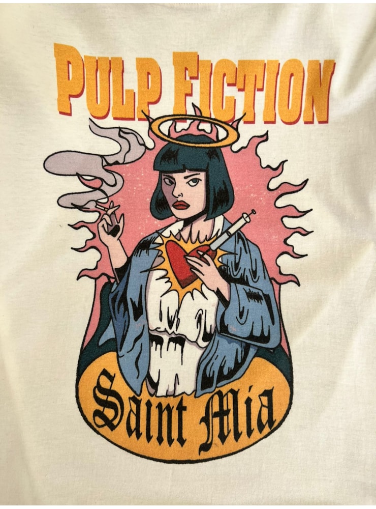 Camiseta Mia Pulp Fiction - Off-White — imagem 2