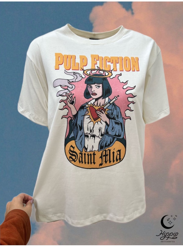 Camiseta Mia Pulp Fiction - Off-White — imagem 1
