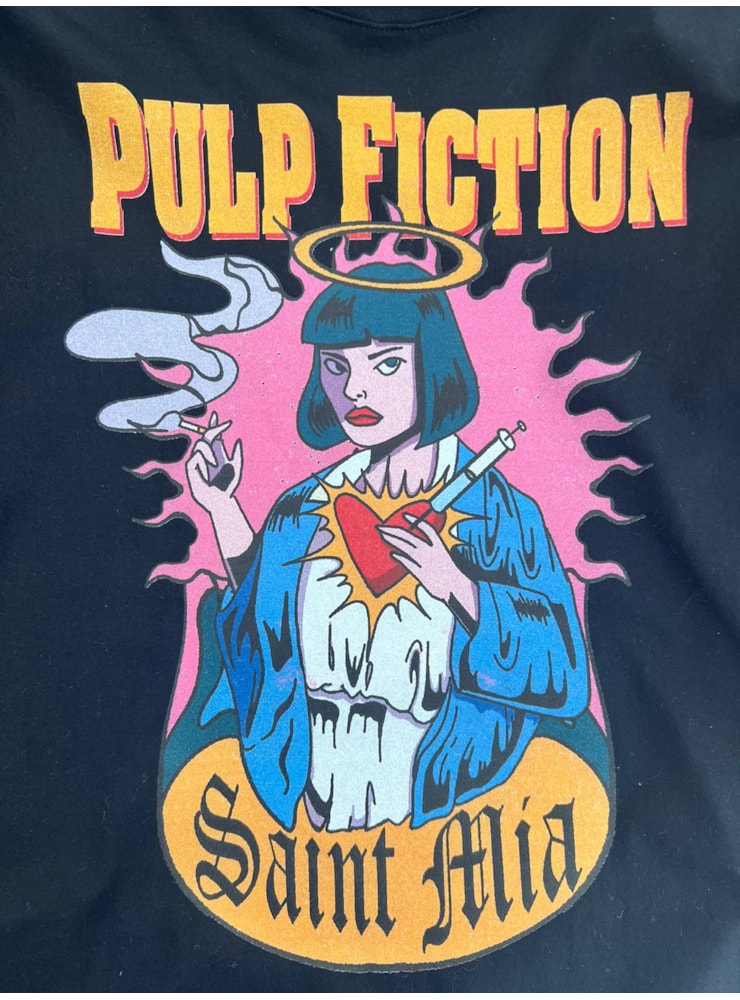 Camiseta Mia Pulp Fiction - Preta — imagem 2