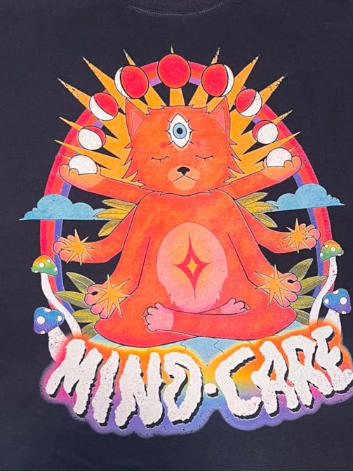 Camiseta Mind Care - Chumbo