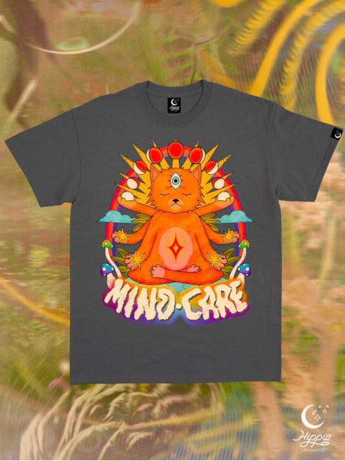 Camiseta Mind Care - Chumbo