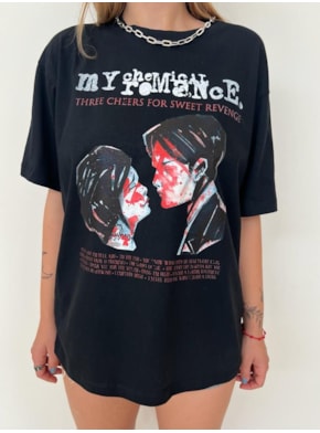 Camiseta My Chemical Romance - Three Cheers - Preta
