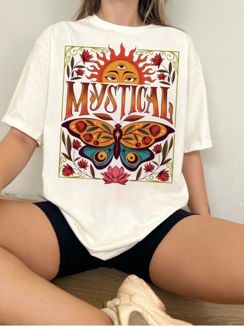 Camiseta Mystical Astral - Off-White