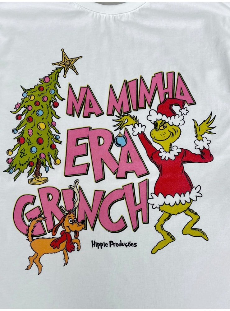 Camiseta Na minha Era Grinch - Off-White — imagem 2