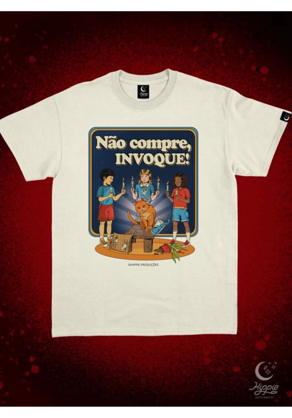 Camiseta Não Compre, Invoque - Off-White