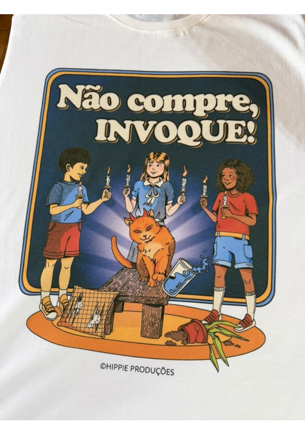 Camiseta Não Compre, Invoque - Off-White