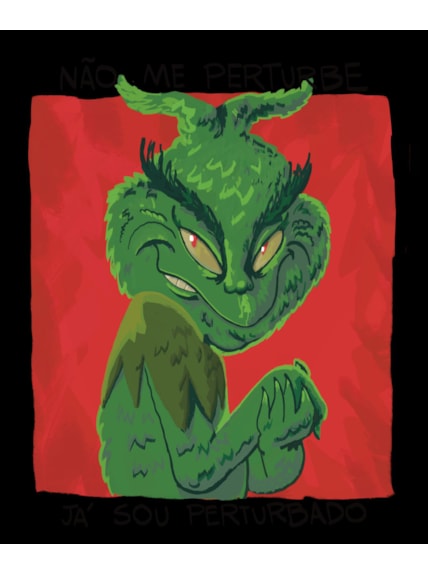 Camiseta Não me perturbe Grinch - Off-White