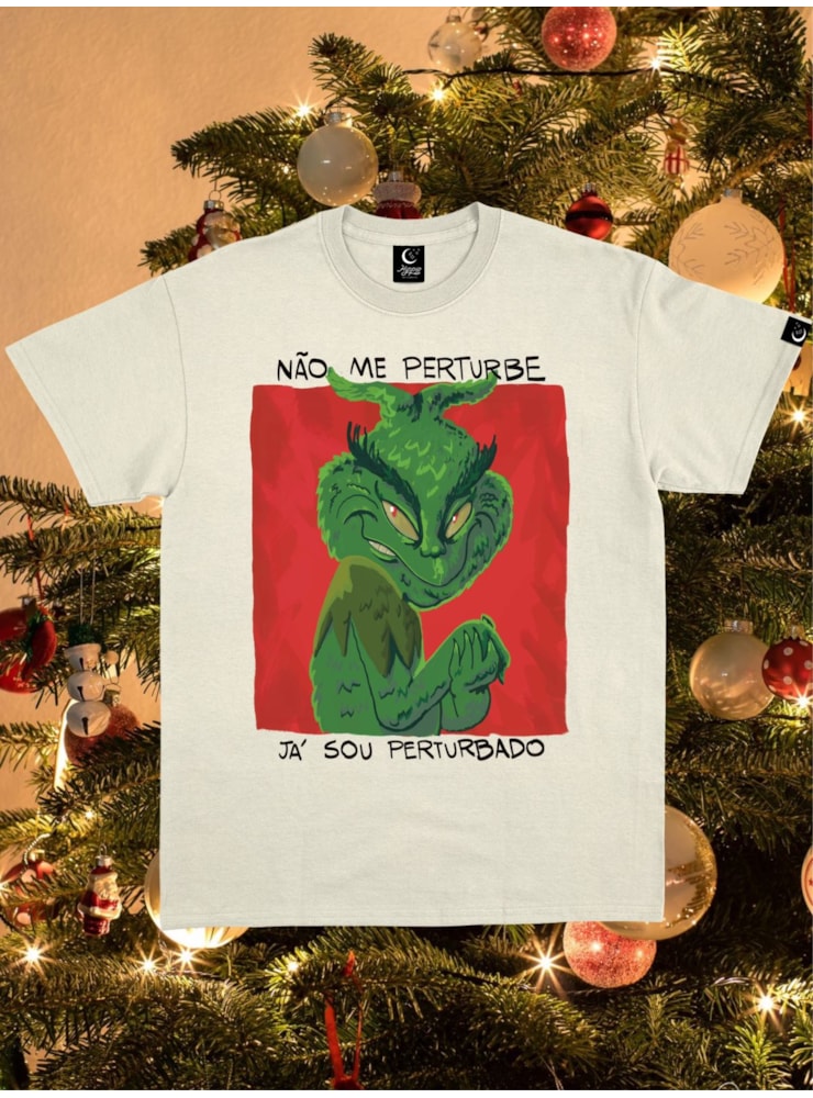 Camiseta Não me perturbe Grinch - Off-White — imagem 1