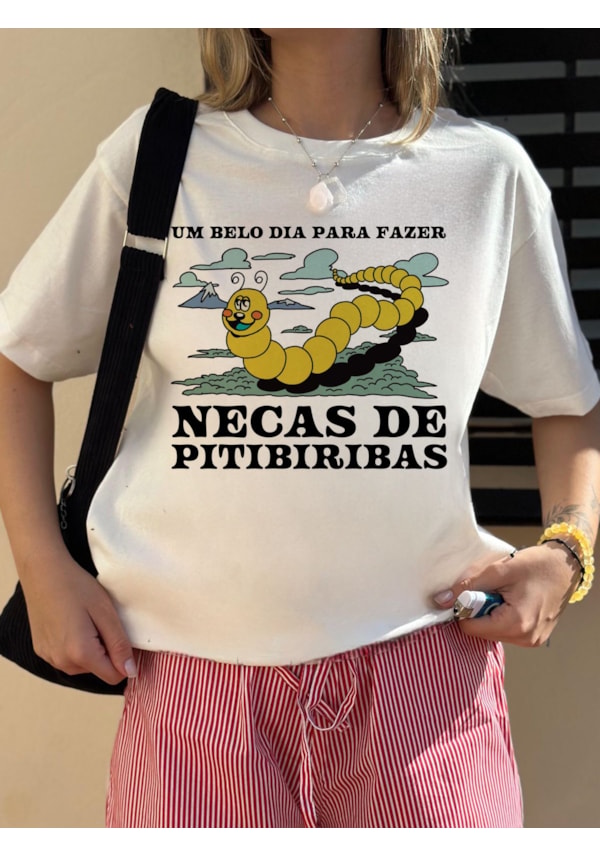 Camiseta Necas de Pitibiribas - Off-White