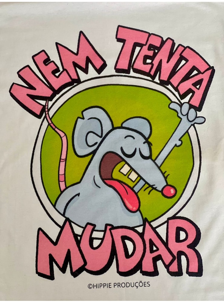 Camiseta Nem tenta mudar - Off-White — imagem 2
