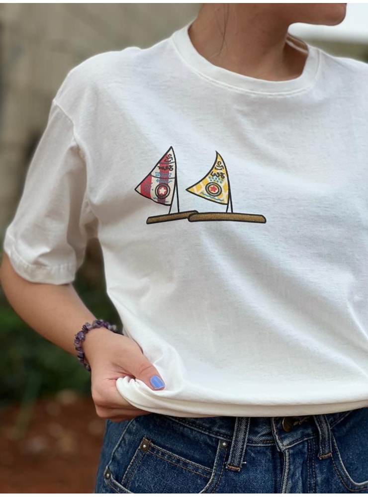 Camiseta Nordeste - Off-White - Frente e Verso — imagem 2