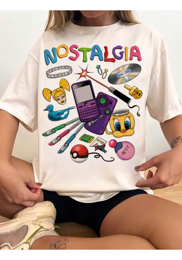 Camiseta Nostalgia - Off-White