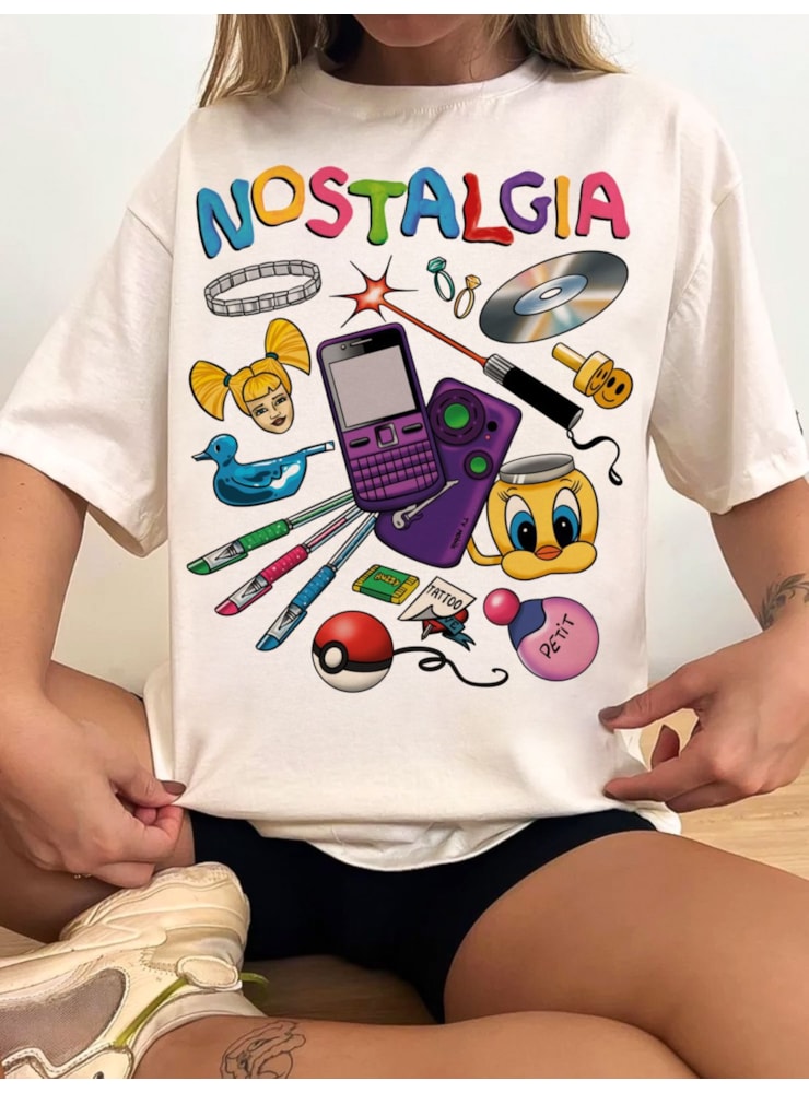 Camiseta Nostalgia - Off-White — imagem 1