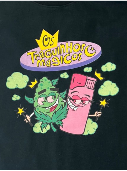 Camiseta Os Traguinhos Mágicos - Preta