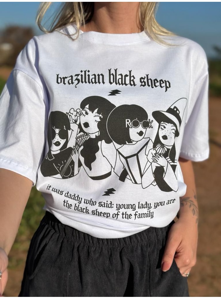 Camiseta Ovelha Negra - Branca — imagem 1