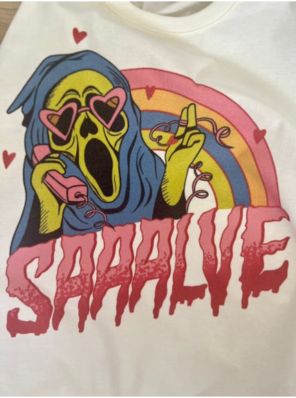Camiseta Panic Salve - Off-White