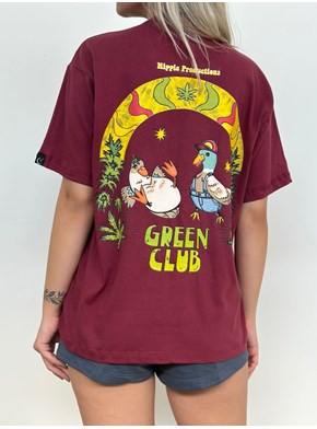 Camiseta Patos Green Club - Marsala - Frente e Verso
