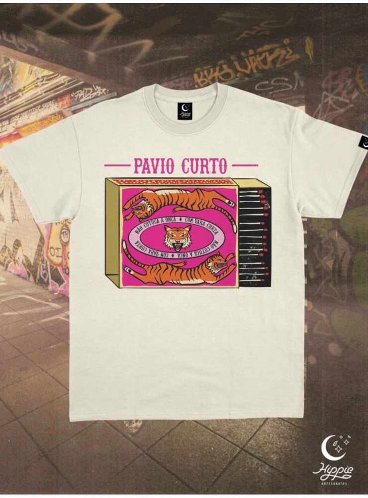 Camiseta Pavio Curto - Off-White — imagem 1
