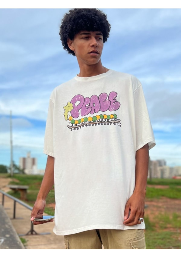 Camiseta Peace Centopéia - Off-White