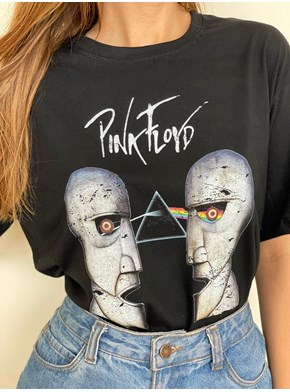 Camiseta Pink Floyd - Preta