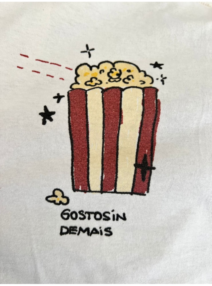 Camiseta Pipoca - Off-White — imagem 2
