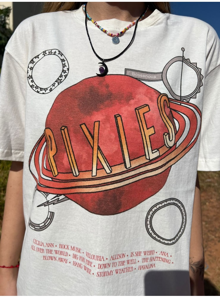 Camiseta Pixies - Off-White — imagem 3