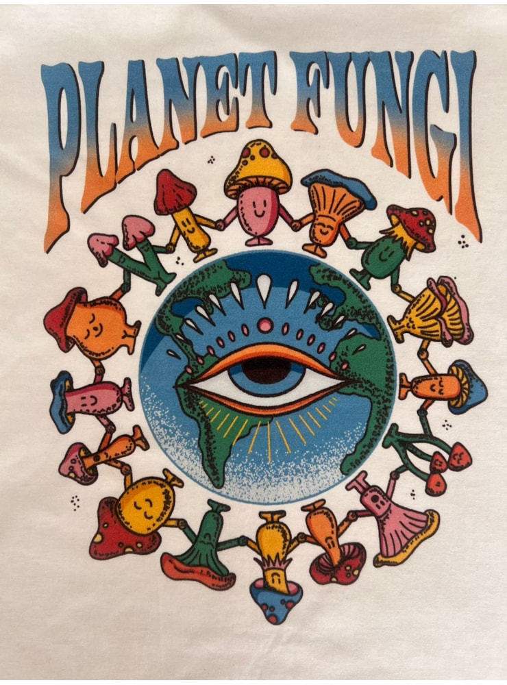 Camiseta Planet Fungi - Off-White — imagem 2